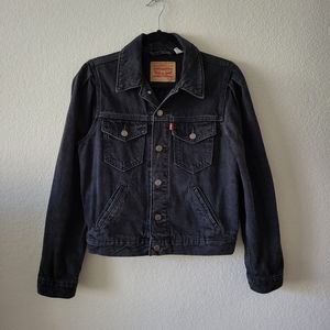 Levis Puff Sleeve Jean Jacket
